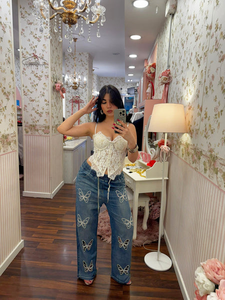 DENIM BUTTERFLY